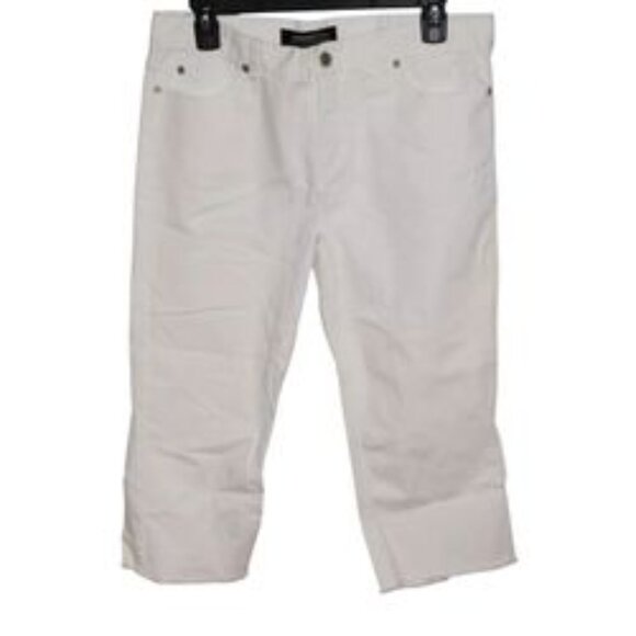 Victoria Secret London Jean Stretch Premium Quality Denim Capris Size 8 - Picture 1 of 8